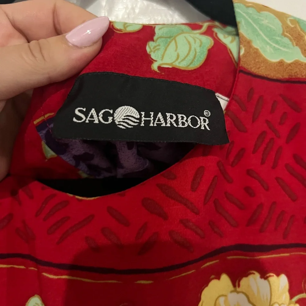 Sag Harbour Multicolor Floral Dress Size 14